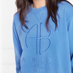 Anine Bing Vintage Sweatshirt blue size small